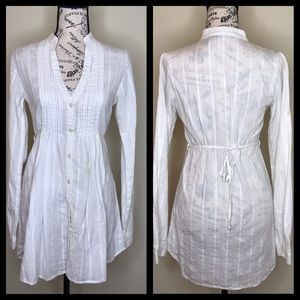 FANG Cover-Up Button-Up Dress
